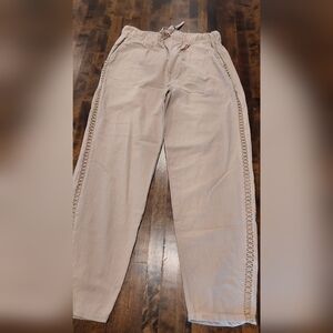 Sexy Peek-a-boo Linen Pants SZ M